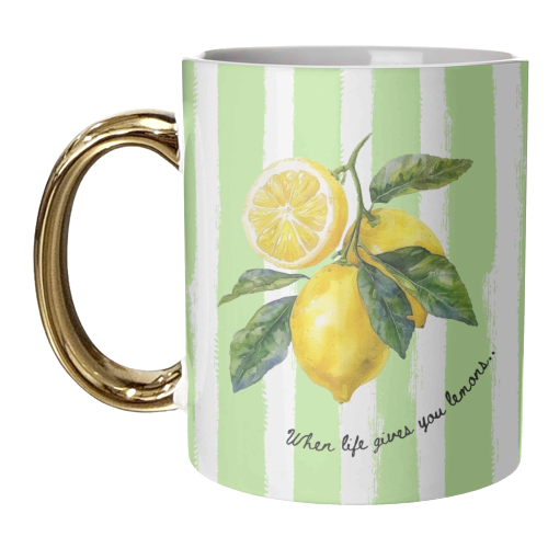 When life gives you lemons... - unique mug by Ms Doodle