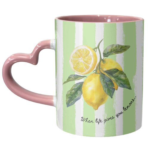 When life gives you lemons... - unique mug by Ms Doodle