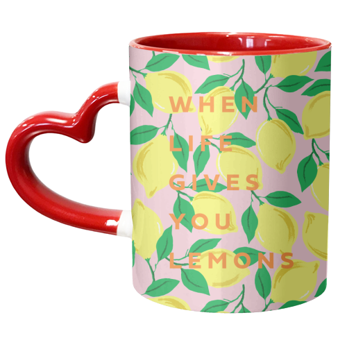 WHEN LIFE GIVES YOU LEMONS - unique mug by PEARL & CLOVER