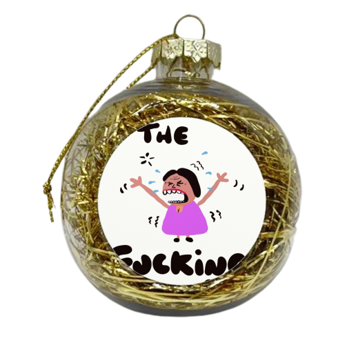 Wheres The Fucking Pen - xmas bauble by David Black