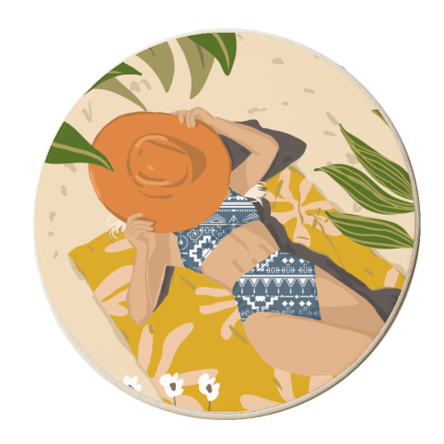 Wherever you go, bring your own sunshine - personalised beer coaster by Uma Prabhakar Gokhale