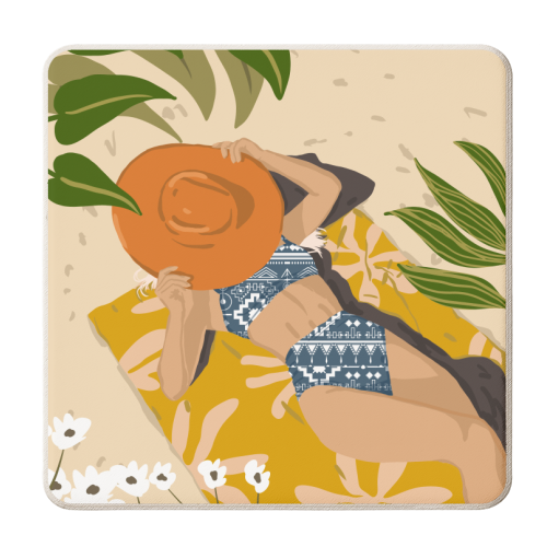 Wherever you go, bring your own sunshine - personalised beer coaster by Uma Prabhakar Gokhale