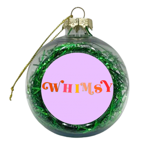 Whimsy - xmas bauble by Dominique Benedict