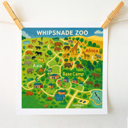 Whipsnade Zoo - A1 - A4 art print by Lilly Rose