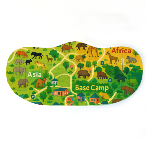 Whipsnade Zoo - face cover mask by Lilly Rose