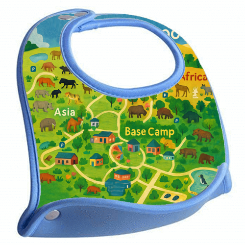 Whipsnade Zoo - feeding bib by Lilly Rose