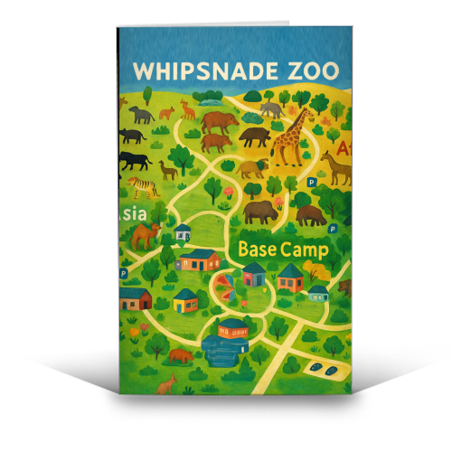 Whipsnade Zoo - funny greeting card by Lilly Rose