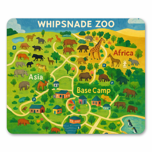 Whipsnade Zoo - mouse mat by Lilly Rose