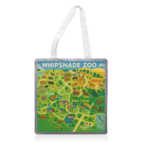 Whipsnade Zoo - printed canvas tote bag by Lilly Rose