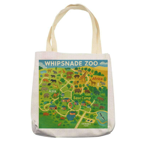 Whipsnade Zoo - printed canvas tote bag by Lilly Rose
