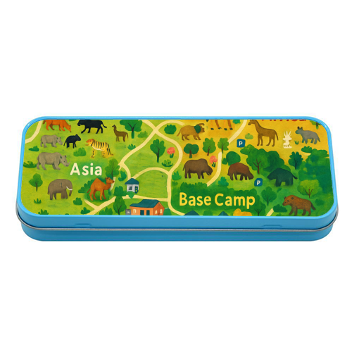 Whipsnade Zoo - tin pencil case by Lilly Rose