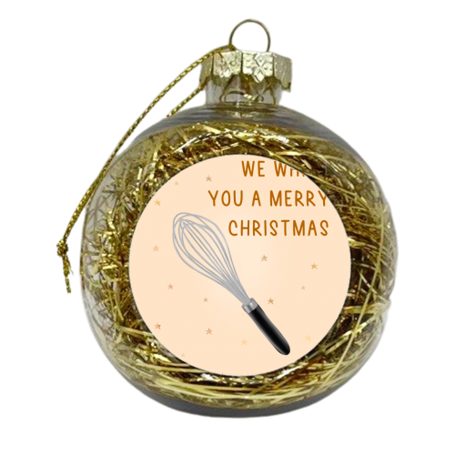 Whisk You - xmas bauble by Pink and Pip