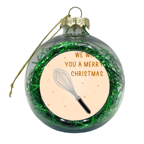 Whisk You - xmas bauble by Pink and Pip