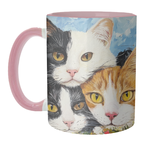 Whiskers & Warmth - unique mug by DejaReve