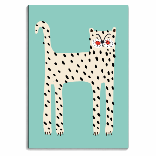 White Leopard - personalised A4, A5, A6 notebook by Nichola Cowdery
