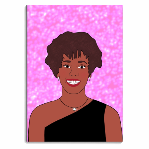 Whitney Houston Smile - personalised A4, A5, A6 notebook by Eloise