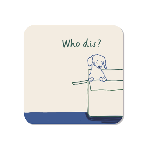 Who dis cute dog print - Magnet by Giddy Kipper