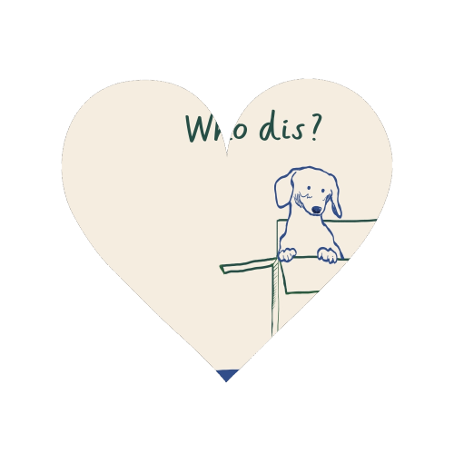 Who dis cute dog print - Magnet by Giddy Kipper