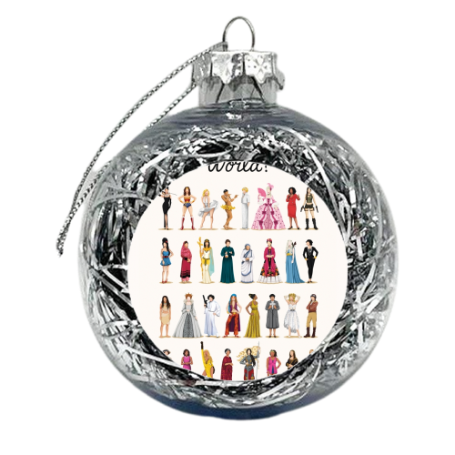 Who Run the World - xmas bauble by Nour Tohme