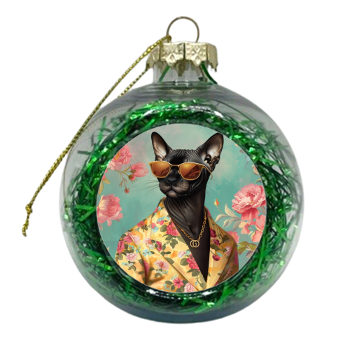 Who's your kitty? - xmas bauble by DejaReve