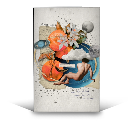 Why fall in love - funny greeting card by Antonieta