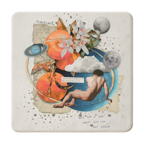 Why fall in love - personalised beer coaster by Antonieta