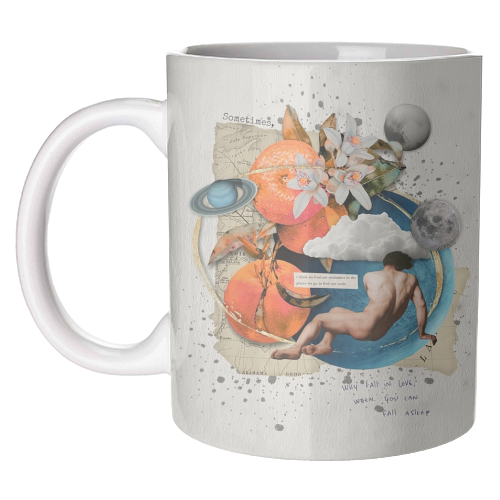 Why fall in love - unique mug by Antonieta