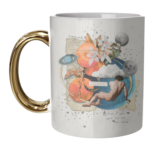 Why fall in love - unique mug by Antonieta