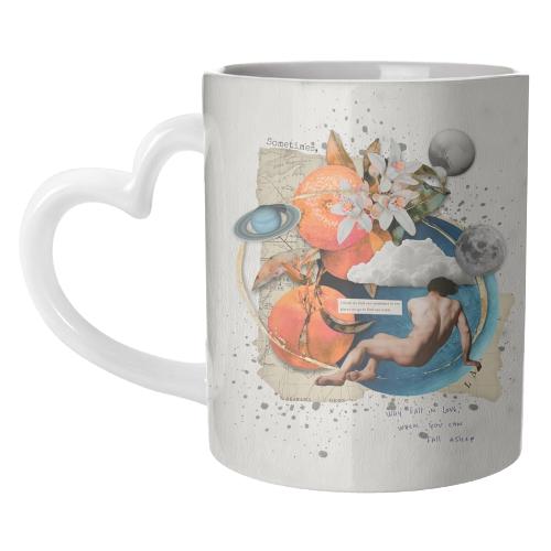 Why fall in love - unique mug by Antonieta