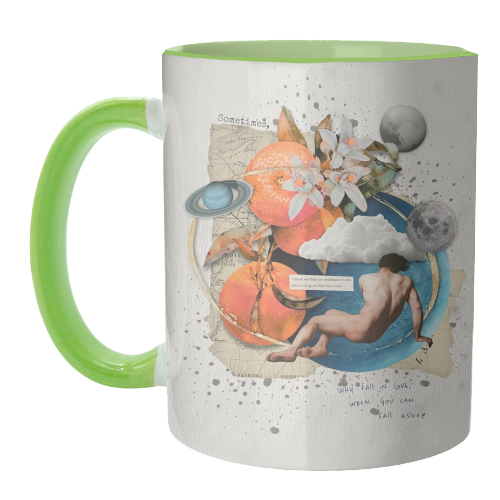 Why fall in love - unique mug by Antonieta