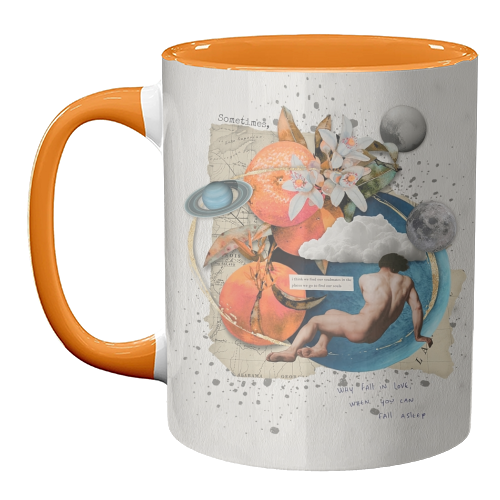 Why fall in love - unique mug by Antonieta