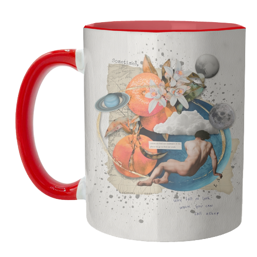Why fall in love - unique mug by Antonieta