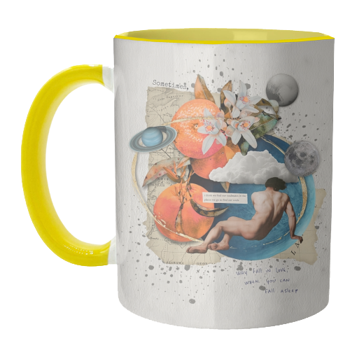 Why fall in love - unique mug by Antonieta
