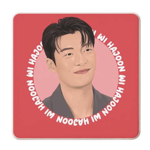 Wi Hajoon - personalised beer coaster by Pink and Pip
