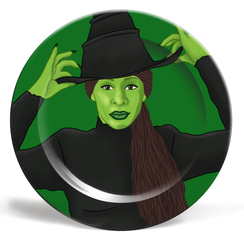 Wicked - ceramic dinner plate by Loren Grosvenor