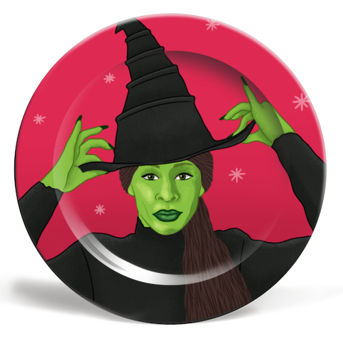 Wicked Christmas - ceramic dinner plate by Loren Grosvenor