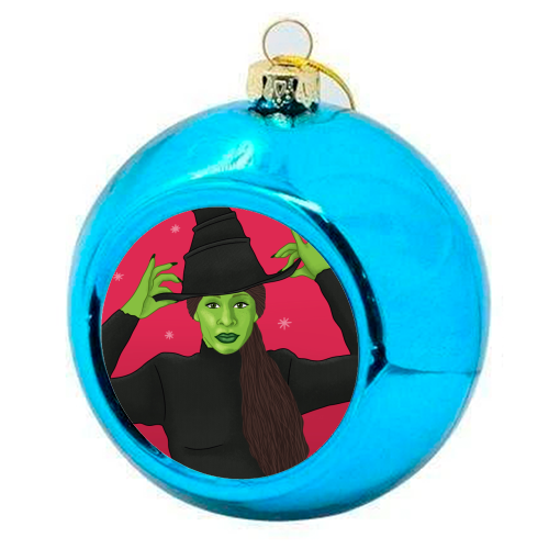 Wicked Christmas - colourful christmas bauble by Loren Grosvenor