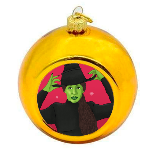 Wicked Christmas - colourful christmas bauble by Loren Grosvenor