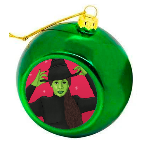 Wicked Christmas - colourful christmas bauble by Loren Grosvenor