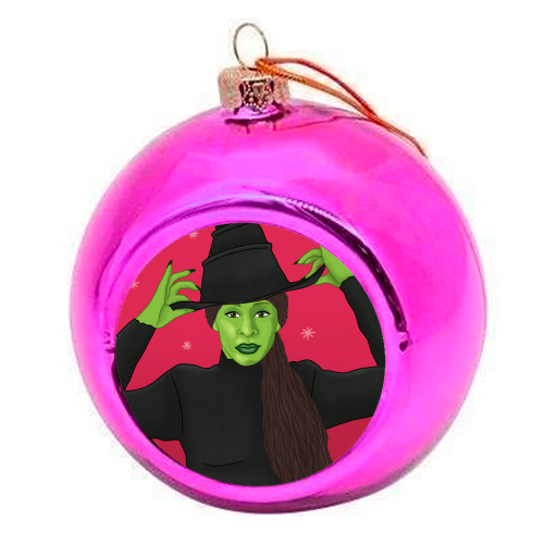 Wicked Christmas - colourful christmas bauble by Loren Grosvenor