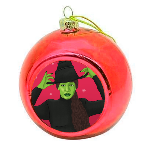 Wicked Christmas - colourful christmas bauble by Loren Grosvenor