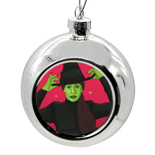 Wicked Christmas - colourful christmas bauble by Loren Grosvenor