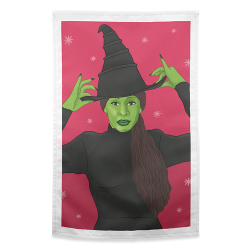 Wicked Christmas - funny tea towel by Loren Grosvenor