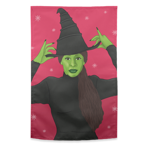 Wicked Christmas - funny tea towel by Loren Grosvenor