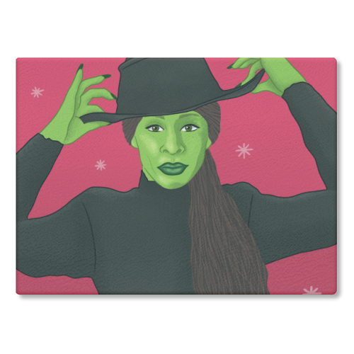 Wicked Christmas - glass chopping board by Loren Grosvenor