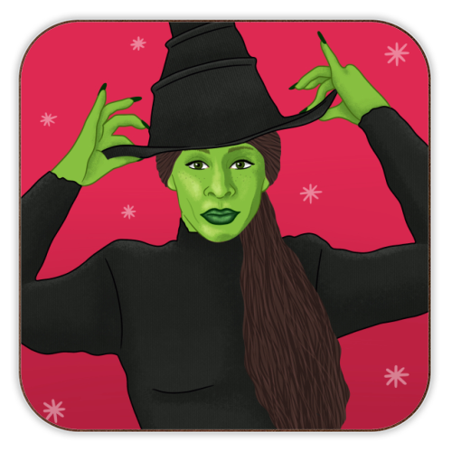 Wicked Christmas - personalised beer coaster by Loren Grosvenor