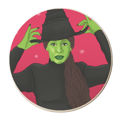 Wicked Christmas - personalised beer coaster by Loren Grosvenor