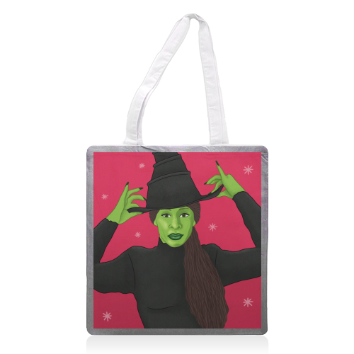 Wicked Christmas - printed canvas tote bag by Loren Grosvenor