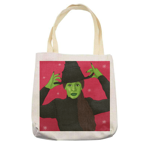 Wicked Christmas - printed canvas tote bag by Loren Grosvenor