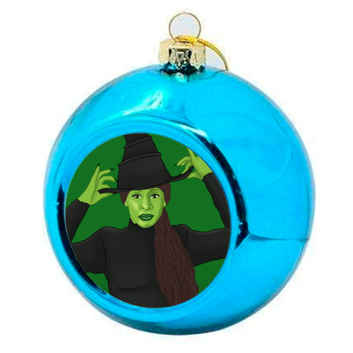 Wicked - colourful christmas bauble by Loren Grosvenor